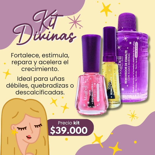 Kit Divinas Base + Óleo + Quitaesmalte